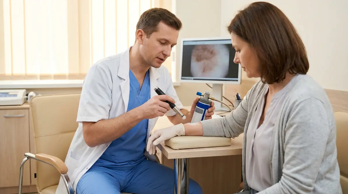 Kriochirurgiczne usuwanie znamion i zmian skórnych w poradni dermatologicznej w Białymstoku