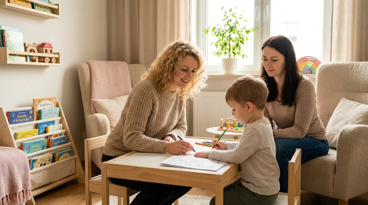 Psycholog dziecięcy wspiera dziecko w trudnościach wychowawczych i problemach szkolnych