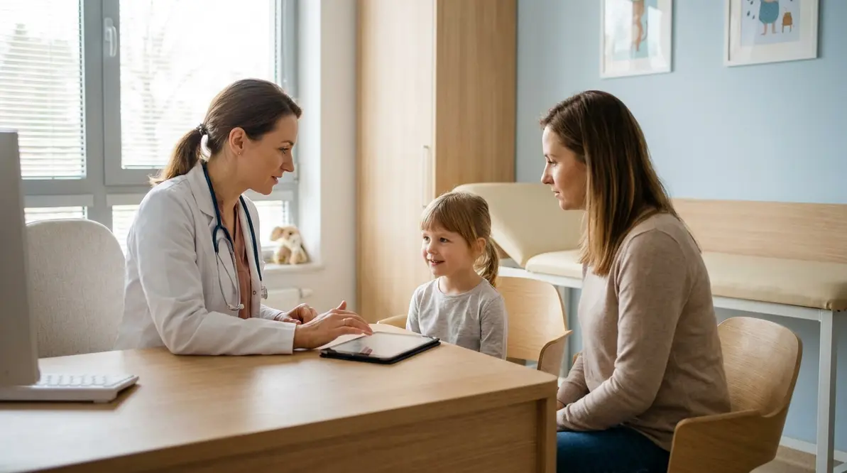 Alergolog dziecięcy w Białymstoku podczas konsultacji i diagnostyki alergii u dziecka w centrum medycznym