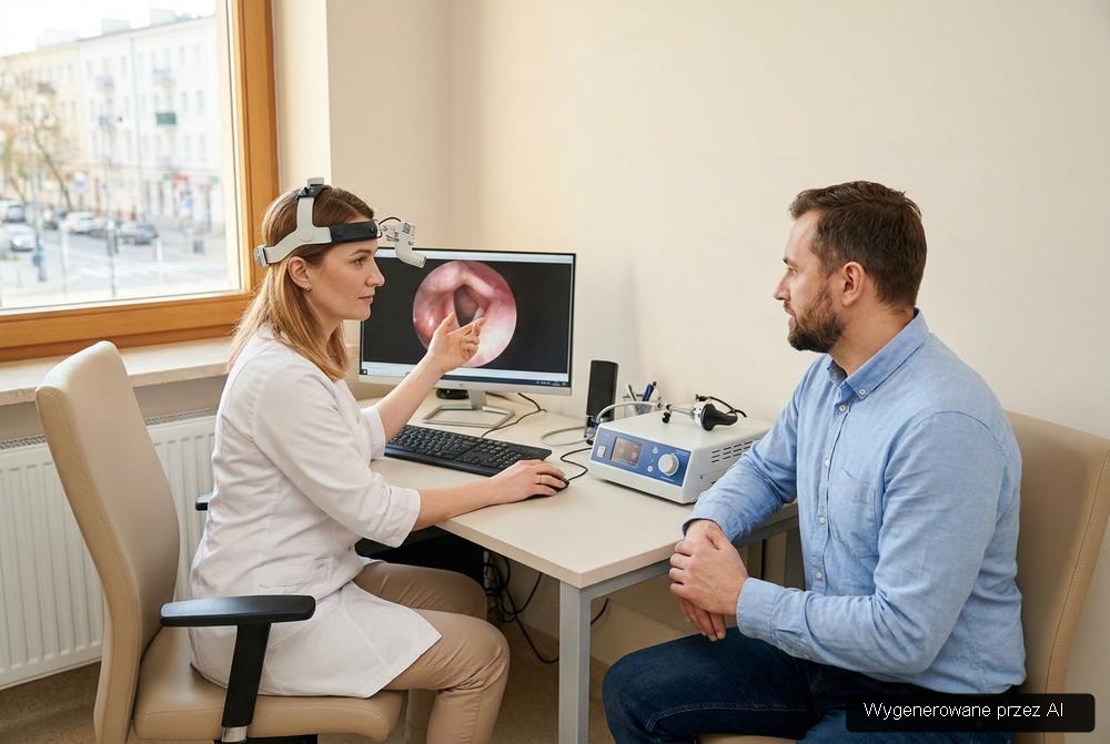 Konsultacja u specjalisty w poradni laryngologicznej i diagnostyka w prywatnej przychodni