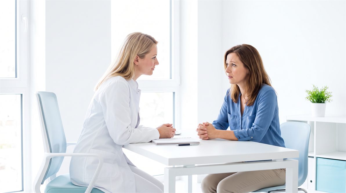 Rozmowa psychiatry dziecięcego z rodzicem podczas pierwszej wizyty diagnostycznej