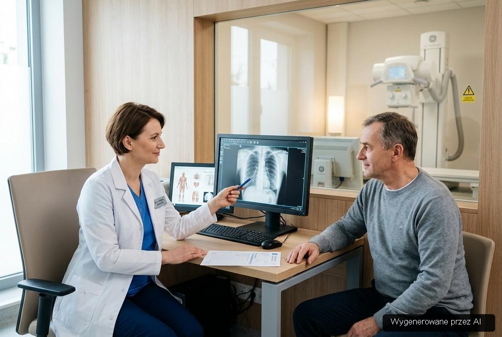 Aparat rtg w pracowni diagnostycznej prywatnej przychodni specjalistycznej